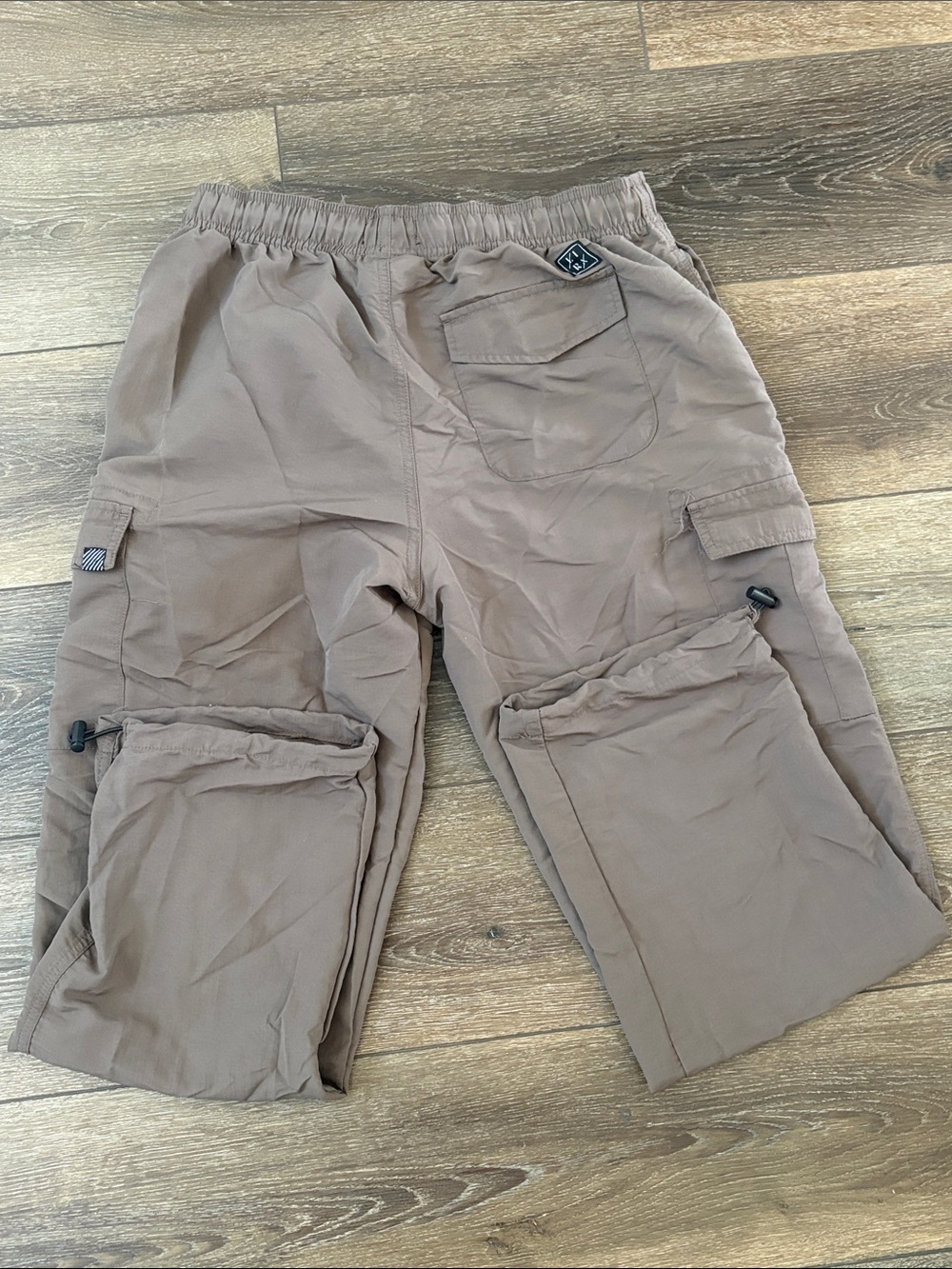 Men's Relaxed Cargo Pants with Drawstring Waist